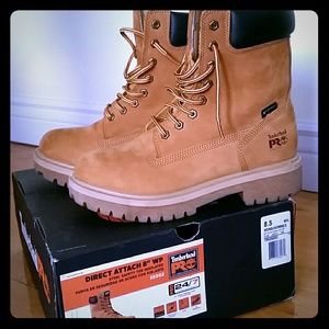 Timberland pro 24/7 8" waterproof steel safety toe